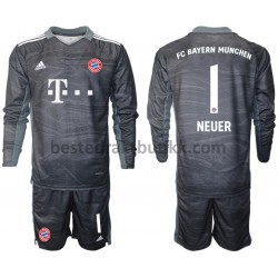 Fotballdrakter FC Bayern München Manuel Neuer 1 Keeper Bortedraktsett 2021-2022 Langermet til Barn