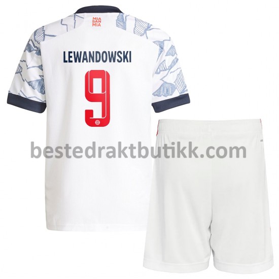 Fotballdrakter FC Bayern München Robert Lewandowski 9 Tredjedraktsett 2021-2022 til Barn