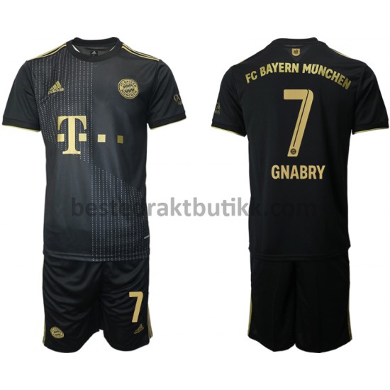 Fotballdrakter FC Bayern München Serge Gnabry 7 Bortedraktsett 2021-2022 til Barn
