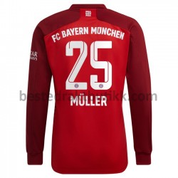 Fotballdrakter FC Bayern München Thomas Muller 25 Hjemmedraktsett 2021-2022 Langermet til Herre