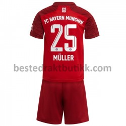 Fotballdrakter FC Bayern München Thomas Muller 25 Hjemmedraktsett 2021-2022 til Barn