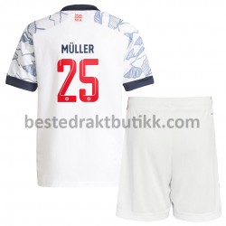 Fotballdrakter FC Bayern München Thomas Muller 25 Tredjedraktsett 2021-2022 til Barn
