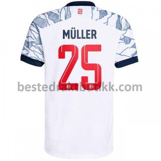 Fotballdrakter FC Bayern München Thomas Muller 25 Tredjedraktsett 2021-2022 til Herre