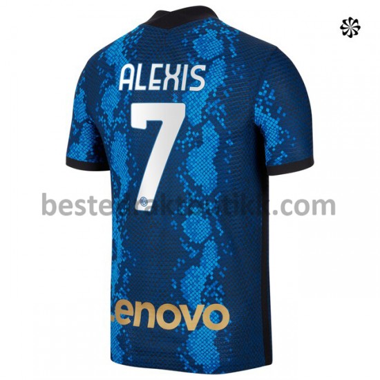 Fotballdrakter Inter Milan Alexis Sanchez 7 Hjemmedraktsett 2021-2022 til Herre