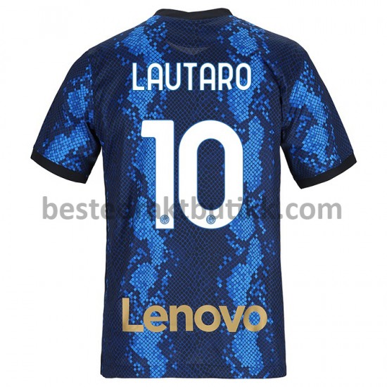 Fotballdrakter Inter Milan Lautaro Martinez 10 Hjemmedraktsett 2021-2022 til Herre