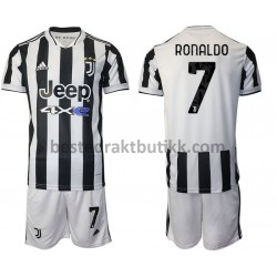 Fotballdrakter Juventus Cristiano Ronaldo 7 Hjemmedraktsett 2021-2022 til Barn