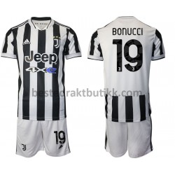 Fotballdrakter Juventus Leonardo Bonucci 19 Hjemmedraktsett 2021-2022 til Barn
