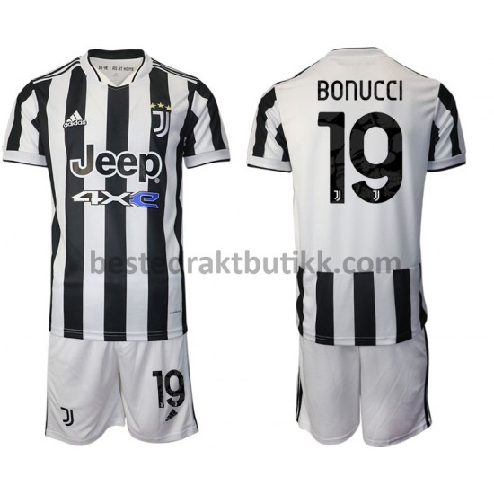 Fotballdrakter Juventus Leonardo Bonucci 19 Hjemmedraktsett 2021-2022 til Barn