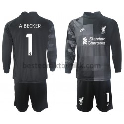 Fotballdrakter Liverpool Keeper A.BECKER 1 Tredjedraktsett 2021-2022 Langermet til Barn