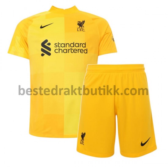 Fotballdrakter Liverpool Keeper Bortedraktsett 2021-2022 til Barn