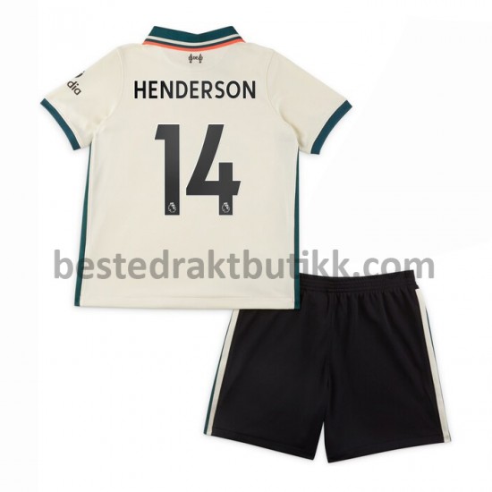 Fotballdrakter Liverpool Henderson 14 Bortedraktsett 2021-2022 til Barn