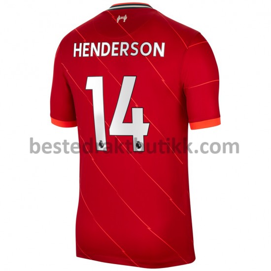Fotballdrakter Liverpool Jordan Henderson 14 Hjemmedraktsett 2021-2022 til Herre