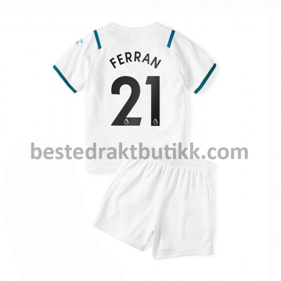 Fotballdrakter Manchester City Ferran Torres 21 Bortedraktsett 2021-2022 til Barn