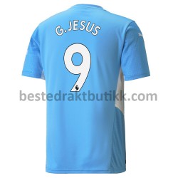 Fotballdrakter Manchester City Gabriel Jesus 9 Hjemmedraktsett 2021-2022 til Herre