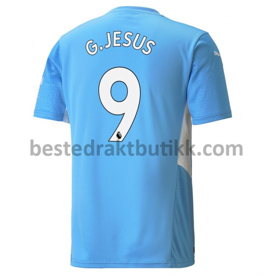 Fotballdrakter Manchester City Gabriel Jesus 9 Hjemmedraktsett 2021-2022 til Herre