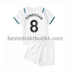 Fotballdrakter Manchester City Ilkay Gundogan 8 Bortedraktsett 2021-2022 til Barn