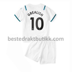 Fotballdrakter Manchester City Jack Grealish 10 Bortedraktsett 2021-2022 til Barn