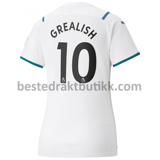 Fotballdrakter Manchester City Jack Grealish 10 Bortedraktsett 2021-2022 til Dame