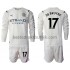 Fotballdrakter Manchester City Kevin De Bruyne 17 Bortedraktsett 2021-2022 Langermet til Barn
