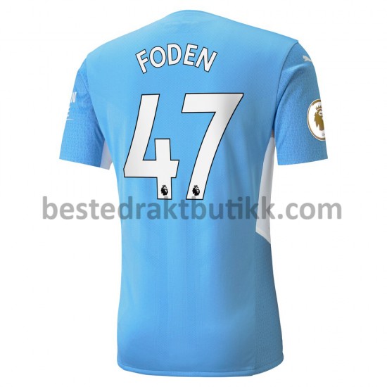 Fotballdrakter Manchester City Phil Foden 47 Hjemmedraktsett 2021-2022 til Herre