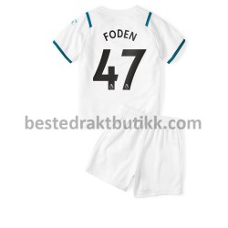 Fotballdrakter Manchester City Phil Foden 47 Bortedraktsett 2021-2022 til Barn