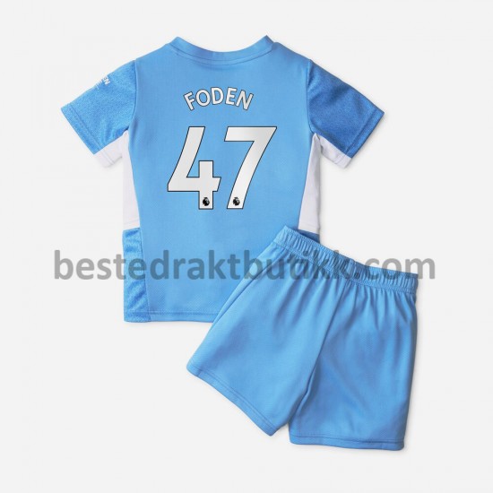 Fotballdrakter Manchester City Phil Foden 47 Hjemmedraktsett 2021-2022 til Barn