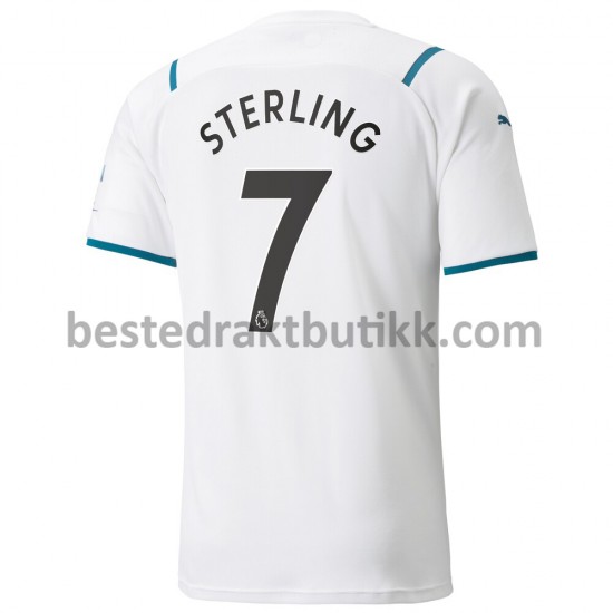 Fotballdrakter Manchester City Raheem Sterling 7 Bortedraktsett 2021-2022 til Herre