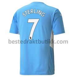 Fotballdrakter Manchester City Raheem Sterling 7 Hjemmedraktsett 2021-2022 til Herre