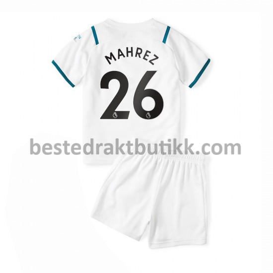 Fotballdrakter Manchester City Riyad Mahrez 26 Bortedraktsett 2021-2022 til Barn