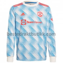 Fotballdrakter Manchester United Bortedraktsett 2021-2022 Langermet til Herre