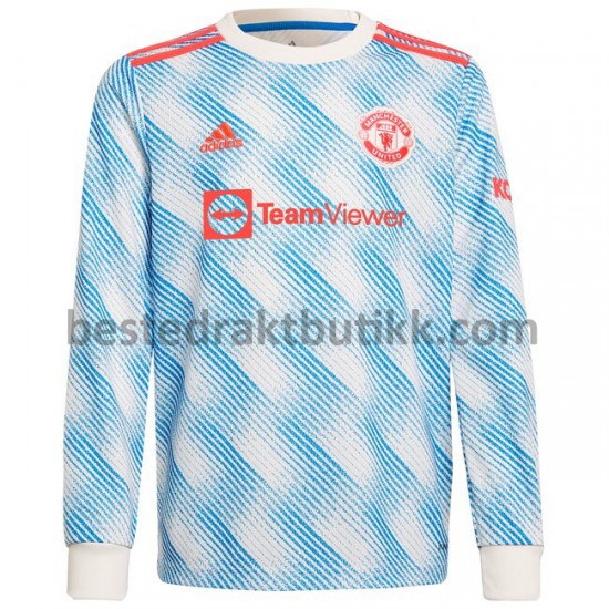 Fotballdrakter Manchester United Bortedraktsett 2021-2022 Langermet til Herre