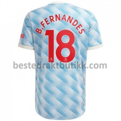 Fotballdrakter Manchester United Bruno Fernandes 18 Bortedraktsett 2021-2022 til Herre