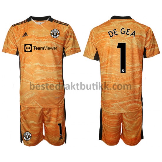 Fotballdrakter Manchester United David de Gea 1 Keeper Hjemmedraktsett 2021-2022 til Barn