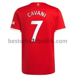 Fotballdrakter Manchester United Edinson Cavani 7 Hjemmedraktsett 2021-2022 til Herre
