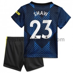 Fotballdrakter Manchester United Luke Shaw 23 Tredjedraktsett 2021-2022 til Barn