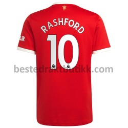 Fotballdrakter Manchester United Marcus Rashford 10 Hjemmedraktsett 2021-2022 til Herre