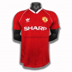 Fotballdrakter Manchester United Retro Hjemmedraktsett 1988 til Herre