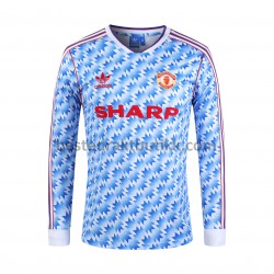 Fotballdrakter Manchester United Retro Hjemmedraktsett 1992 Langermet til Herre