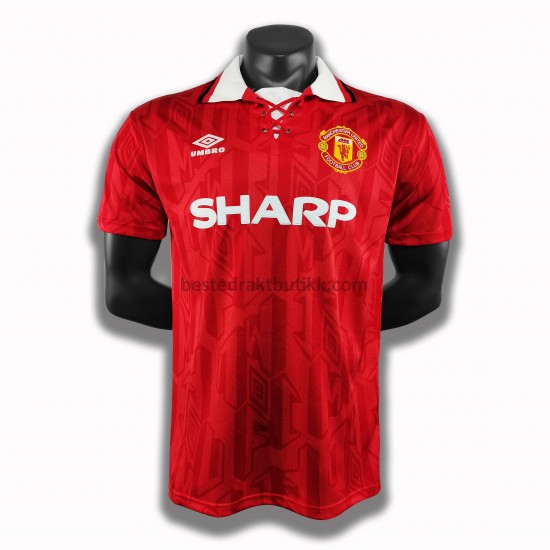 Fotballdrakter Manchester United Retro Hjemmedraktsett 1994 til Herre