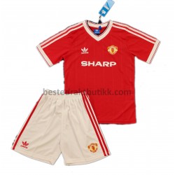 Fotballdrakter Manchester United Retro Hjemmedraktsett 1984 til Barn