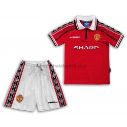 Fotballdrakter Manchester United Retro Hjemmedraktsett 1998-1999 til Barn