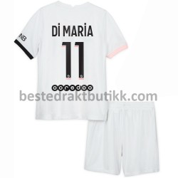 Fotballdrakter Paris Saint-Germain Di Maria 11 Bortedraktsett 2021-2022 til Barn
