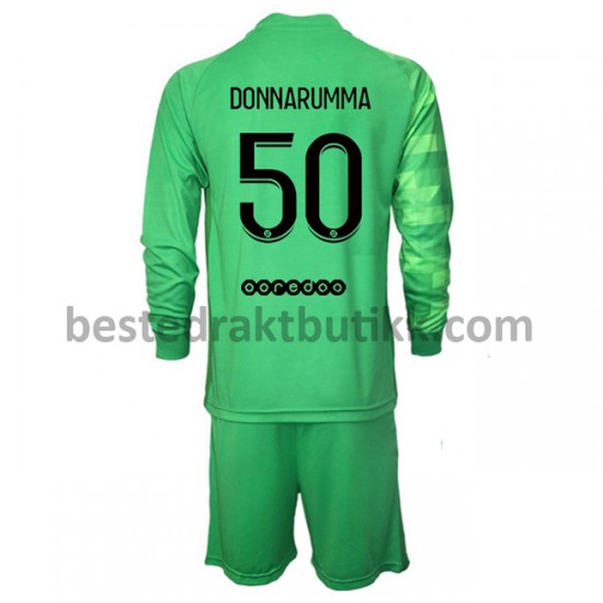 Fotballdrakter Paris Saint-Germain Keeper Gianluigi Donnarumma 50 Tredjedraktsett 2021-2022 Langermet til Barn