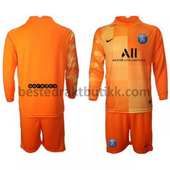 Fotballdrakter Paris Saint-Germain Keeper Hjemmedraktsett 2021-2022 Langermet til Barn