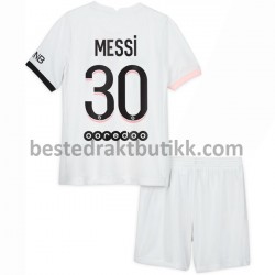 Fotballdrakter Paris Saint-Germain Lionel Messi 30 Bortedraktsett 2021-2022 til Barn