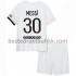 Fotballdrakter Paris Saint-Germain Lionel Messi 30 Bortedraktsett 2021-2022 til Barn