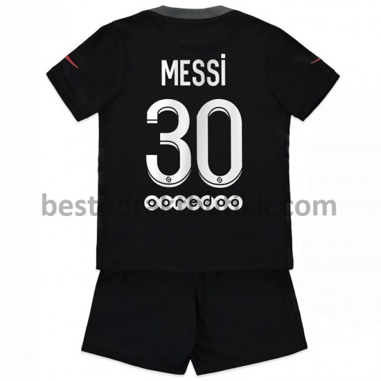 Fotballdrakter Paris Saint-Germain Lionel Messi 30 Tredjedraktsett 2021-2022 til Barn