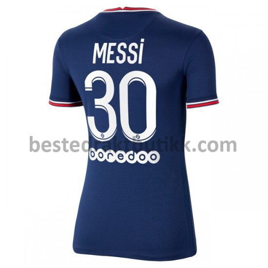 Fotballdrakter Paris Saint-Germain Lionel Messi 30 Hjemmedraktsett 2021-2022 til Dame