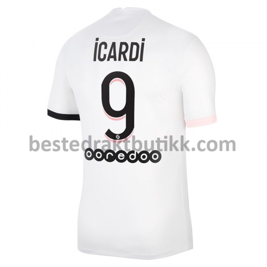 Fotballdrakter Paris Saint-Germain Mauro Icardi 9 Bortedraktsett 2021-2022 til Herre