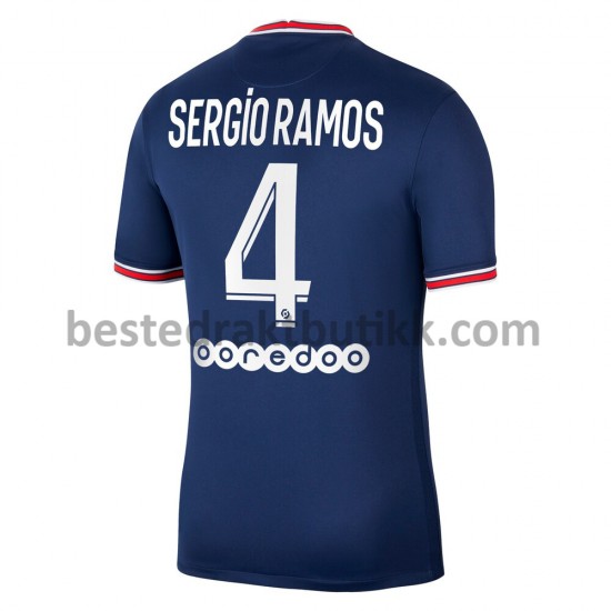 Fotballdrakter Paris Saint-Germain Sergio Ramos 4 Hjemmedraktsett 2021-2022 til Herre